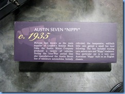 0927 Alberta Calgary - Heritage Park Historical Village - Gasoline Alley Museum - c. 1935 Austin Seven 'Nippy' 0927 Alberta Calgary - Heritage Park Historical Village - Gasoline Alley Museum - c. 1935 Austin Seven 'Nippy'