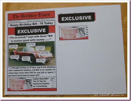 Newspaper Card 1 Newspaper Card 1