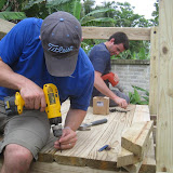 The decking goes on next.