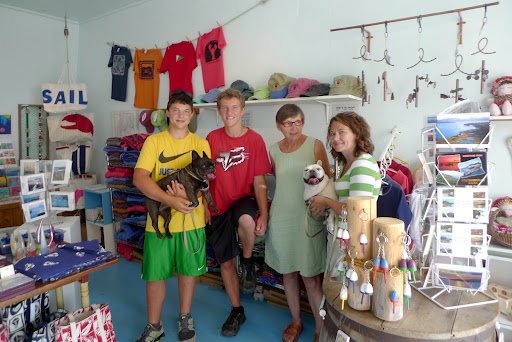 Hmm, Francesca, I'd say that with Peter's mother, his wife, and his two sons, Zachary and Lucas, already helping in the shop, there probably aren't any positions open for us.  Maybe we should stick to being lazy customers!