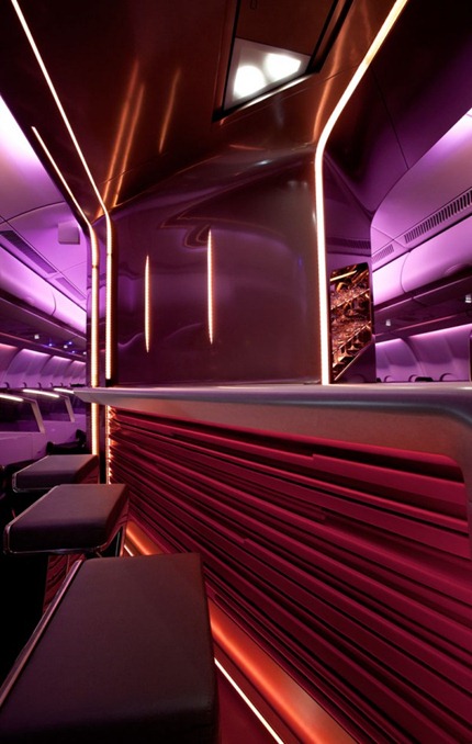 Virgin Atlantic A300 In Flight Bar Interior Design 
