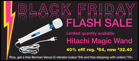 Black Friday Sale | 40% off Hitachi Magic Wand