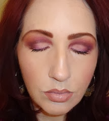 radiant orchid face eyes closed