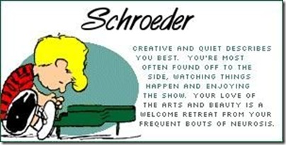 Peanuts Personality - Schroeder