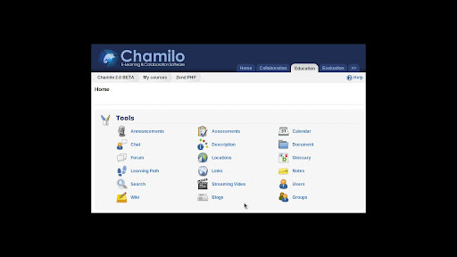 Chamilo login