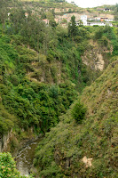The gorge of Guaitara River in Las Lajas, near Ipiales.
