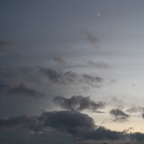 The crescent moon marking the end of Ramadan