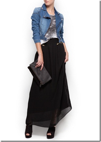MG pleated zipper skirt2