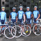 The Marco Polo Cycling Team at the Mumbai Cyclothon in India. (Photo Chantal Veldboer)