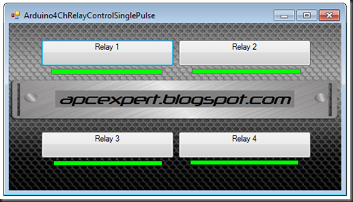 Arduino4ChRelaySinglePulse Arduino4ChRelaySinglePulse