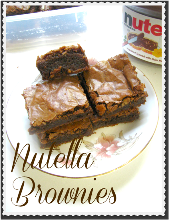 nutella brownies