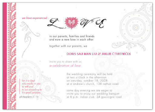 Wedding Invitation Svatebni