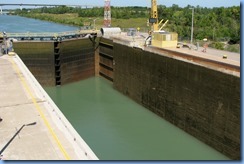 7934  St. Catharines - Welland Canals Centre at Lock 3 - Viewing Platform - WILF SEYMOUR tug and her barge ALOUETTE SPIRIT downbound