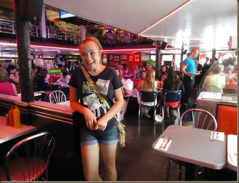 at Ellens Stardust Diner emily