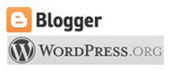 Pilih Blogger atau WordPress