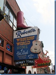 9659 Nashville, Tennessee - Discover Nashville Tour - downtown Nashville Broadway Street - Robert's Western World Honky Tonk Grill