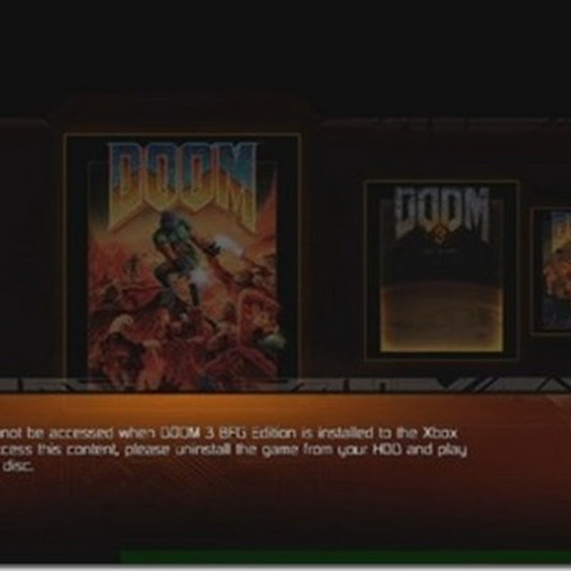 Installieren Sie Doom 3 NICHT auf Ihrer Xbox 360, wenn Sie Doom 1 und Doom 2 spielen möchten