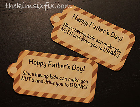 Fathers day gift tag