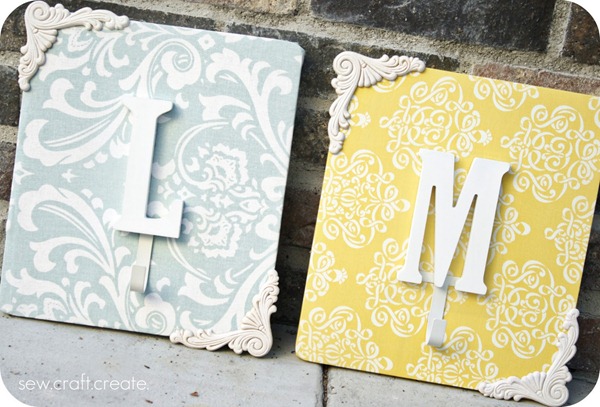 Monogram Wall Hangers Tutorial