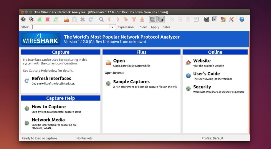 Wireshark in Ubuntu