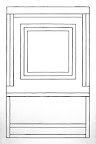 studio 1, 2003, pencil on paper, 21 x 14 in.