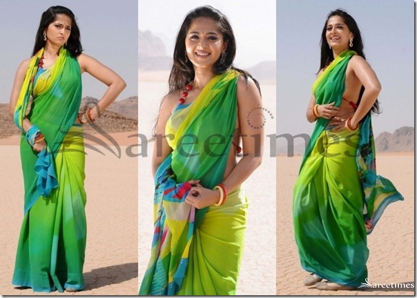 Anushka_Green_Saree