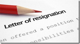 resignation letter