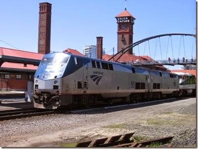 IMG_6059 Amtrak P42DC #90 at Union Station in Portland, Oregon on May 9, 2009