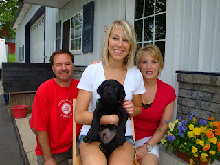 Here's "Gus"...heading home to Red Wing, MN with his new family.