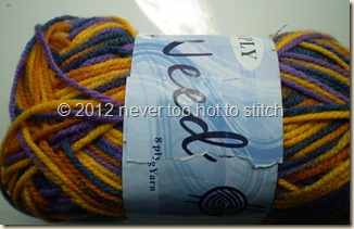 2012 Needles blue gold variegated