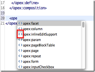 tag icon in content assist