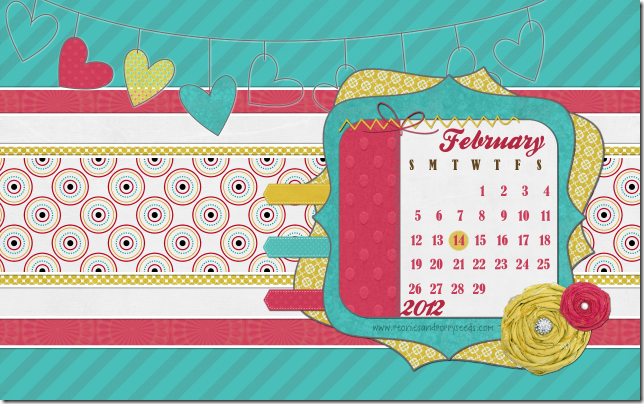 peoniesandpoppyseeds february 2012 desktop calendar screenshot