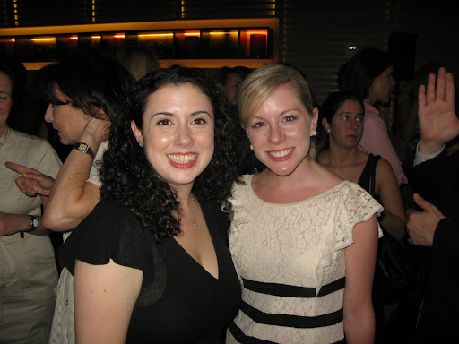 Here, real weddings editor Shira Savada pauses for a quick picture with Jackie of Merci New York.