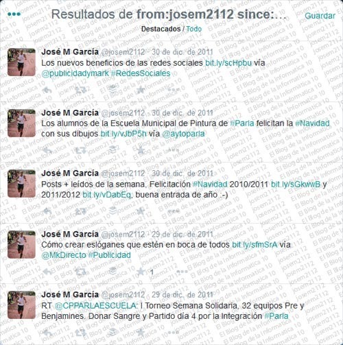 Buscar tweets antiguos en Twitter - resultados búsqueda avanzada