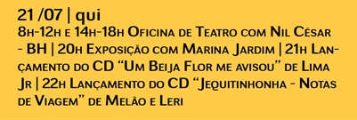 Programação do dia Programação do dia