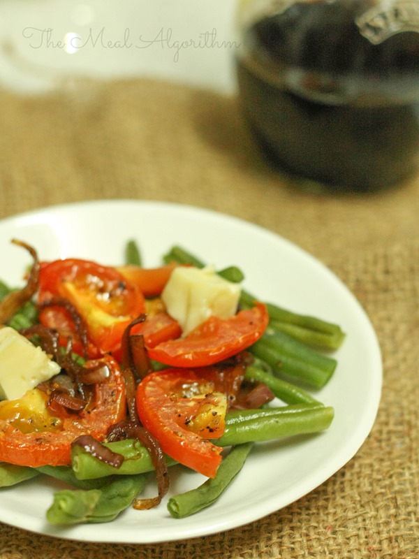 Roasted Tomatoes & French Bean salad