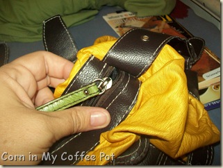 Yellow purse- Sewing 020
