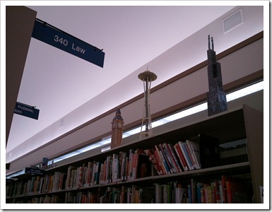 Space Needle Model in Kihei Library