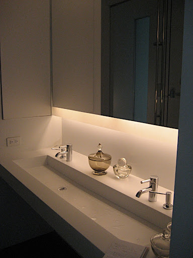 I actually like the lighting in the bathrooms.