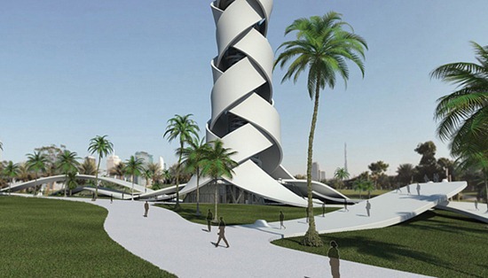 Woven Tower for Dubai 00