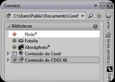 Corel na veia Flickr integrado ao Connect Corel Draw x6