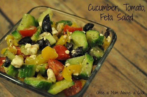 Cucumber, Tomato, Feta Salad