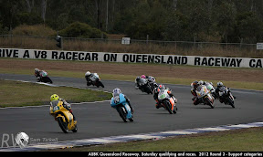 ASBK Queensland Raceway. Saturday qualifying and races.  2012 Round 3 - Support categories