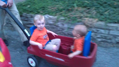 Wagon ride with olly