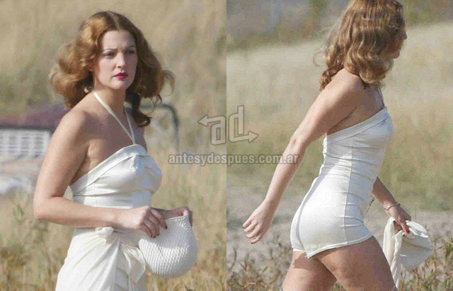 Cellulite of Drew Barrymore