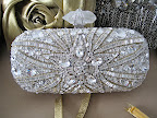 It's hard to put in words how pretty this Marchesa clutch is in person.
