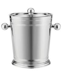 A nice ice bucket is essential for your bar cart, and I love the smooth, rounded edges of this one from Martha's Macy's collection. $40, macys.com A nice ice bucket is essential for your bar cart, and I love the smooth, rounded edges of this one from Martha's Macy's collection. $40, macys.com