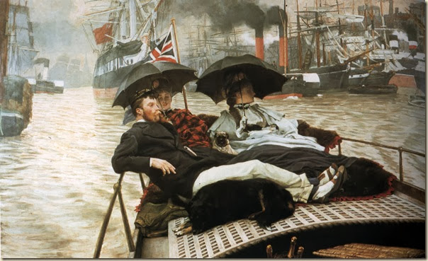 James Tissot, La Tamise 1876 James Tissot, La Tamise 1876