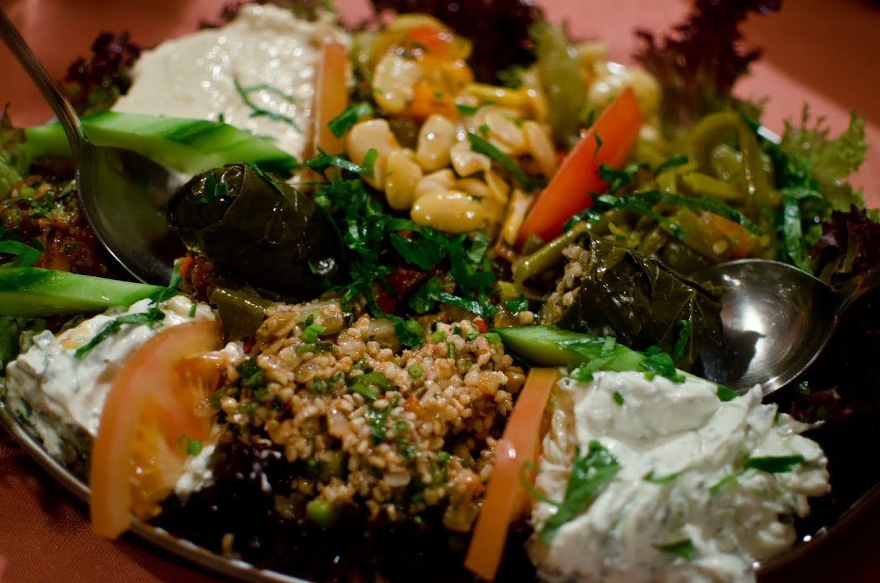 Vegetarian meze at Meze Mangal
