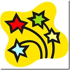 Four Shooting Stars from Microsoft Office Images Four Shooting Stars from Microsoft Office Images